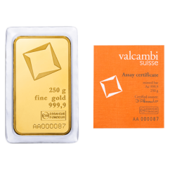 250g investiční zlatý slitek | Valcambi | Ražený slitek