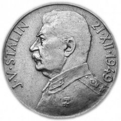 Stříbrná mince 100 Kč | 1949 | 70. výročí narození J. V. Stalina