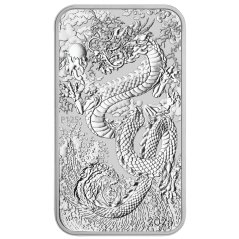 Silver coin Dragon Rectangular 1 Oz | 2024