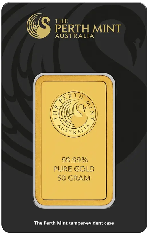 50g investiční zlatý slitek | Perth Mint