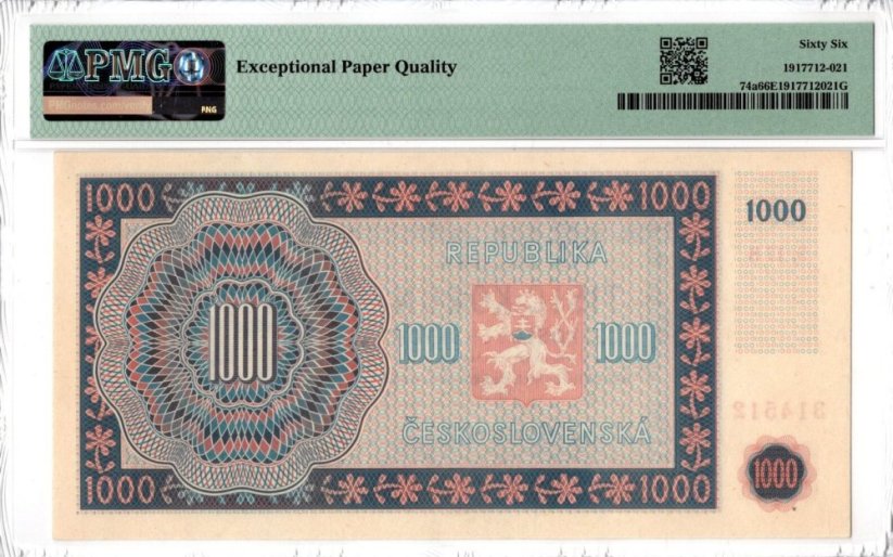 Banknote 1000 Korun | 1945 | EPQ 66