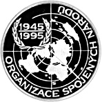 Strieborná minca 200 Kč Založení OSN | 1995 | Proof
