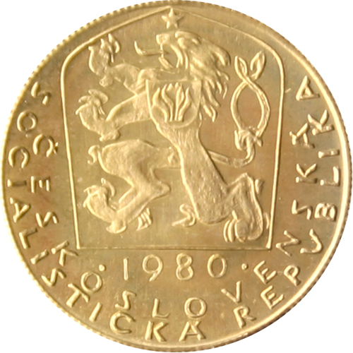 Zlatá mince 1 Dukát | 1980 | 600. výročí úmrtí Karla IV.