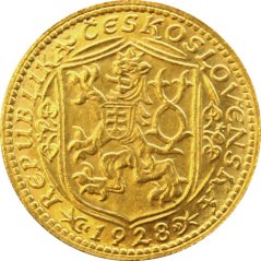 Zlatá minca Svatováclavský 1 Dukát | 1928