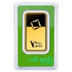 50g investiční zlatý slitek | Valcambi | Green Gold