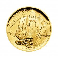 Zlatá mince 5000 Kč Hrad Pernštejn | 2017 | Standard