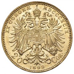 Gold coin 20 Corona Franz-Joseph I. | Austrian mintage | 1893