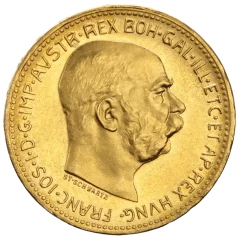 20 Korona Ferenc József I. | 1915 | UV | aranyérme