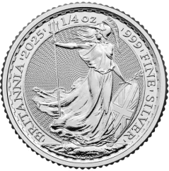 Stříbrná investiční mince Britannia 1/4 Oz | Charles III | 2025