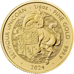 Gold coin Seymour Unicorn 1/4 Oz | Tudor Beasts | 2024