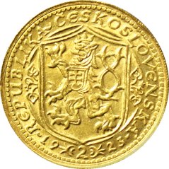 Zlatá minca Svatováclavský 2 Dukát | 1923