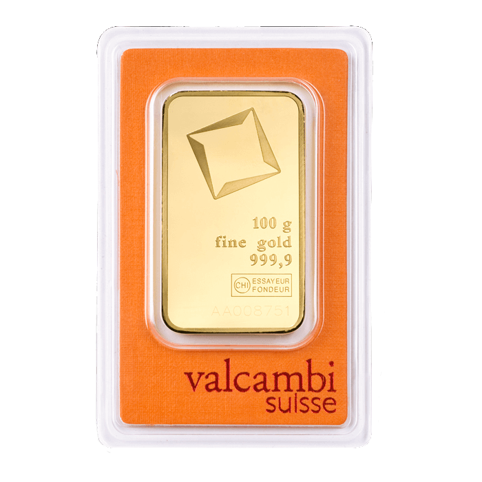 100g investiční zlatý slitek | Valcambi