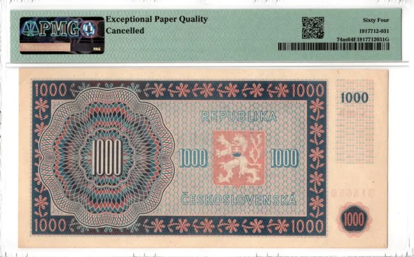 Banknote 1000 Korun | 1945 | EPQ 64