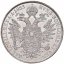 Stříbrná mince 1 tolar Františka Josefa I. | Rakouská ražba | 1854 A
