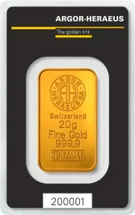 20g Gold Bar | Argor-Heraeus | Kinebar