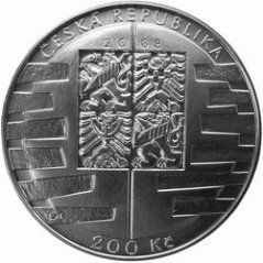 Silver coin 200 CZK Vstup do schengenského prostoru | 2008 | Proof