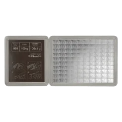 100 x 1g Valcambi | CombiBar® | ezüsttábla