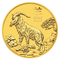 Zlatá investičná minca Rok Kozy 2 Oz | Lunar III | 2027