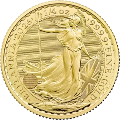 Zlatá investiční mince Britannia 1/4 Oz | Charles III | 2026
