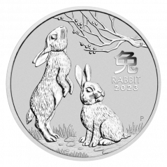 Strieborná investičná minca Rok Králika 5 Oz | Lunar III | 2023