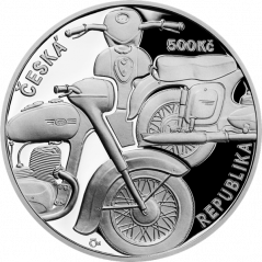 Strieborná minca 500 Kč Motocykl Jawa 250 | 2022 | Proof