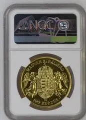 Zlatá 100 koruna 1907 KB | 2021 | Novoražba NGC MS 69
