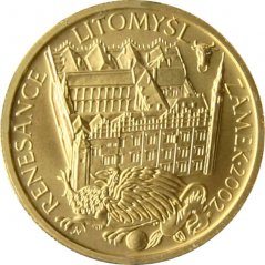 Zlatá mince 2000 Kč Renesance zámek v Litomyšli | 2002 | Standard