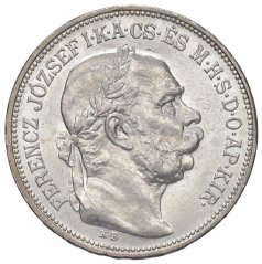 Stříbrná mince 2 korona Františka Josefa I. | Uherská ražba | 1912