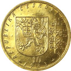 Zlatá mince Svatováclavský 10 Dukát | 1933