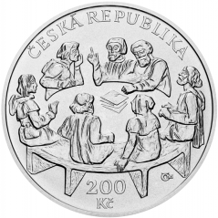 Strieborná minca 200 Kč Vydání Čtyř pražských artikul | 2020 | Standard