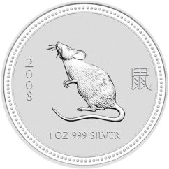 Egér 1 kg | Lunar I | 2008 | ezüstérme