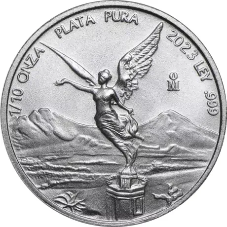 Strieborná investičná minca Mexiko Libertad 1/10 Oz | 2023
