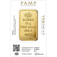 50g Gold Bar | Pamp Fortuna