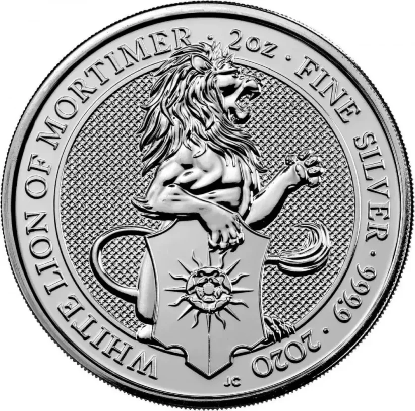 Silver coin White Lion 2 Oz | Queens Beasts | 2020