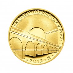 Zlatá minca 5000 Kč Negrelliho viadukt v Praze | 2012 | Proof