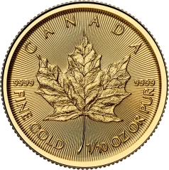 Złota moneta Liść Klonowy 1/10 oz | 2026