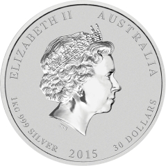 Strieborná investičná minca Rok Kozy 1 kg | Lunar II | 2015