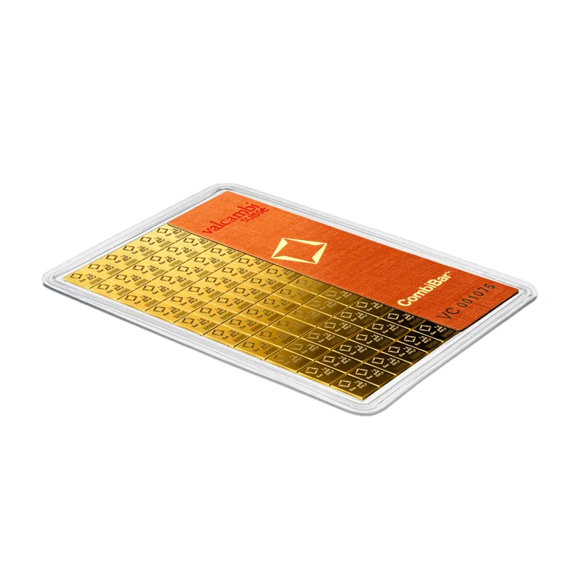 100 x 1g Gold Bar | Valcambi | CombiBar®