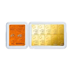 10 x 3,11g Valcambi | CombiBar® | aranytábla