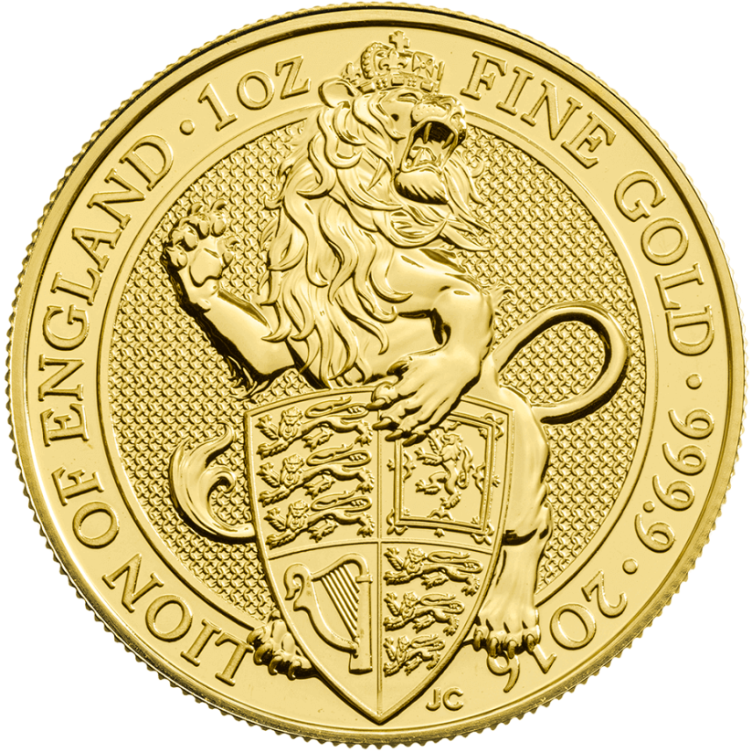 Gold coin Lion 1 Oz | Queens Beasts | 2016