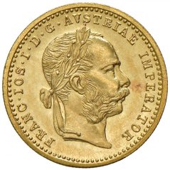 Gold coin 1 Ducat Franz-Joseph I. | Austrian mintage | 1852 A