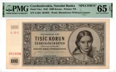 Bankovka 1000 Korun | 1945 | EPQ 65