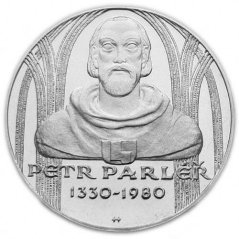 Strieborná minca 100 Kčs Petr Parléř | 1980 | Proof