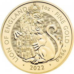 Zlatá investiční mince Lion of England 1 Oz | Tudor Beasts | 2022