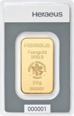 20g Heraeus | Kinebar | aranylap