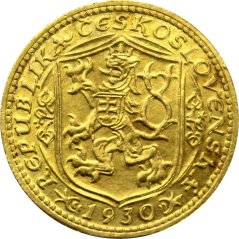 Gold coin St. Wenceslas 1 Ducat | 1930
