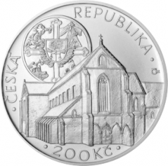Stříbrná mince 200 Kč Založení klášteru Zlatá koruna | 2013 | Standard