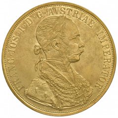 Zlatá mince 4 Dukát Františka Josefa I. | 1891