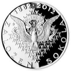 Stříbrná mince 200 Kč Založení Sokola | 2012 | Proof
