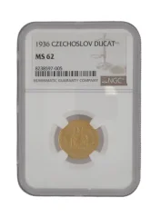 Gold coin St. Wenceslas 1 Ducat | 1936 | NGC | MS 62